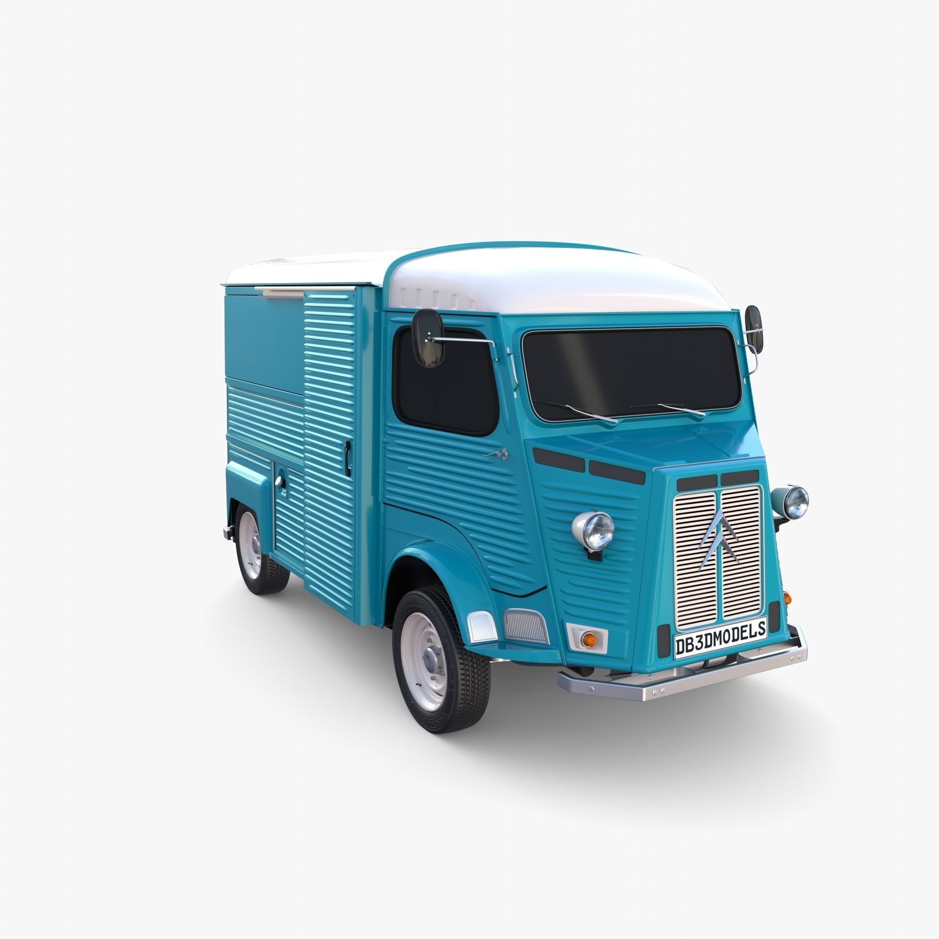 Citroen HY Blue 3D model_9