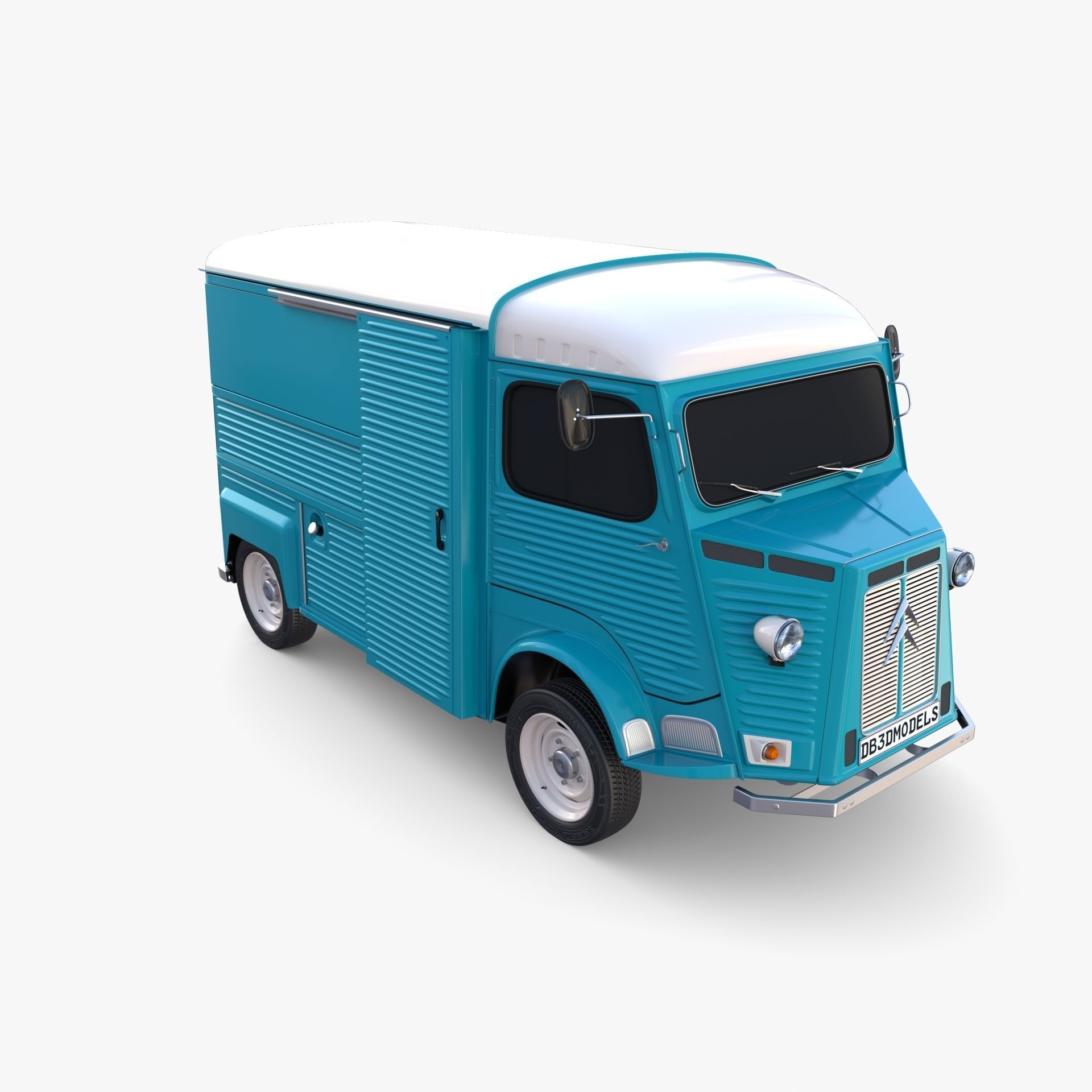 Citroen HY Blue 3D model_10