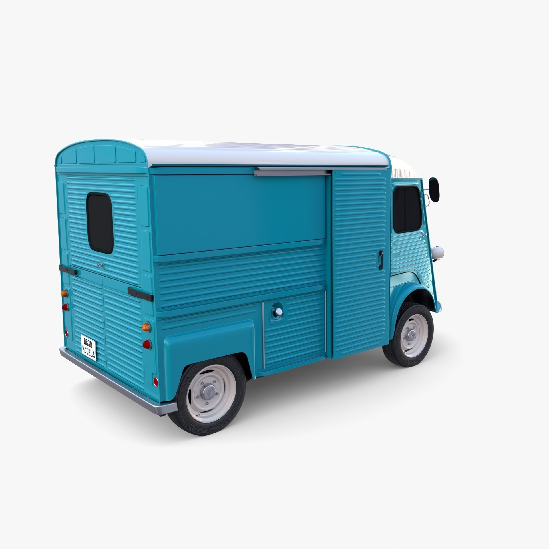 Citroen HY Blue 3D model_7
