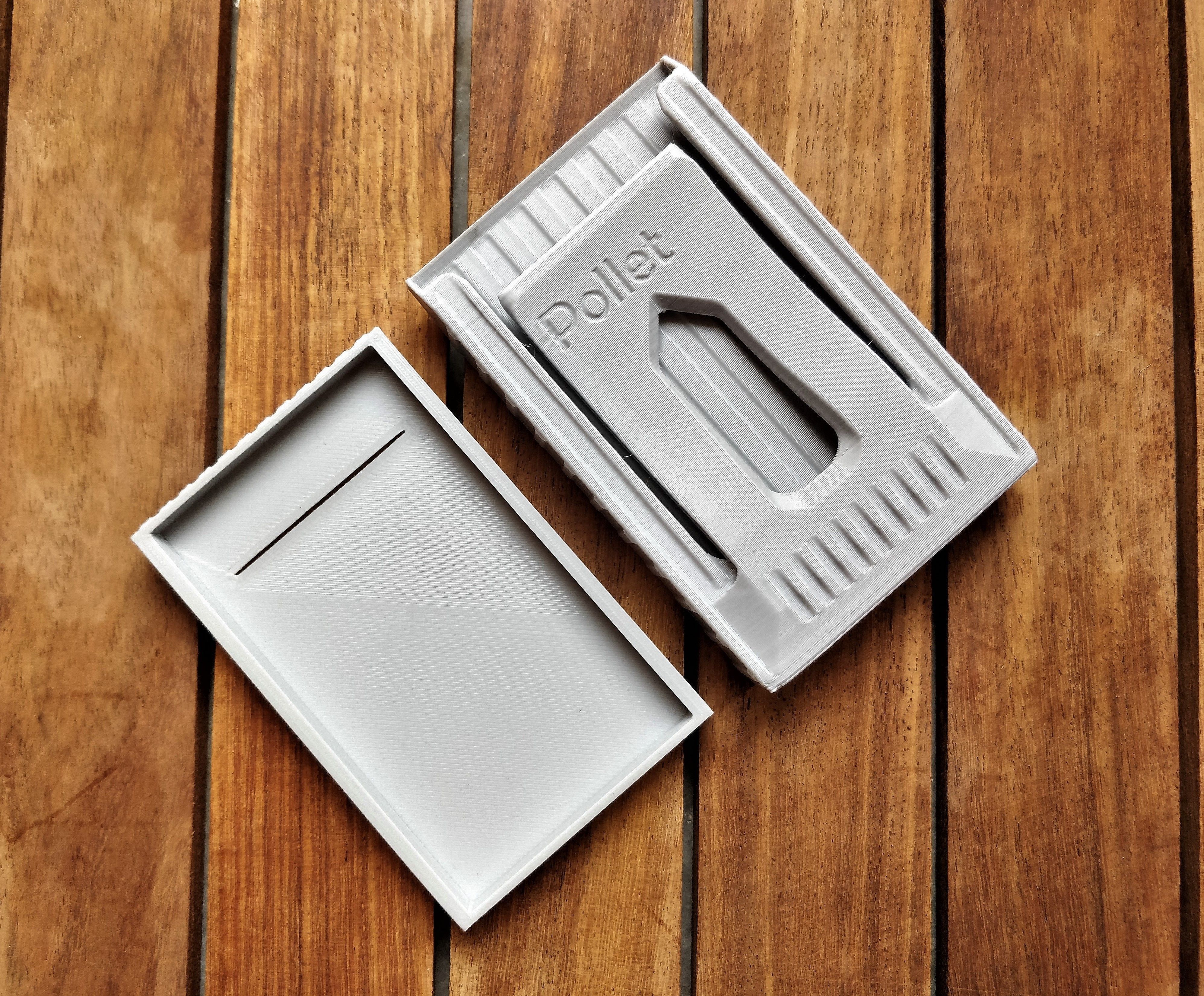 Pollet  - 3d printed rugged and slim wallet cardholder 3d model 3D print model_4