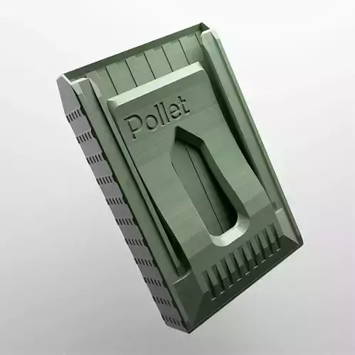 Pollet  - 3d printed rugged and slim wallet cardholder 3d model 3D print model