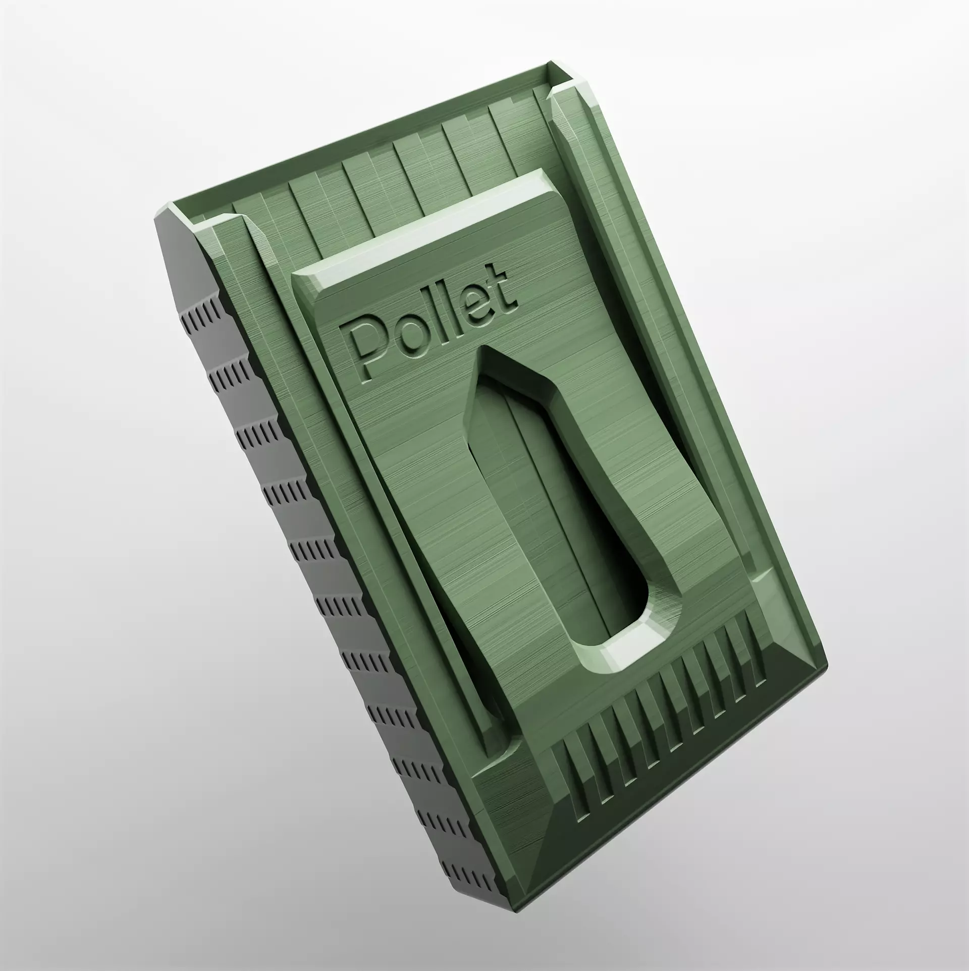 Pollet  - 3d printed rugged and slim wallet cardholder 3d model 3D print model_0