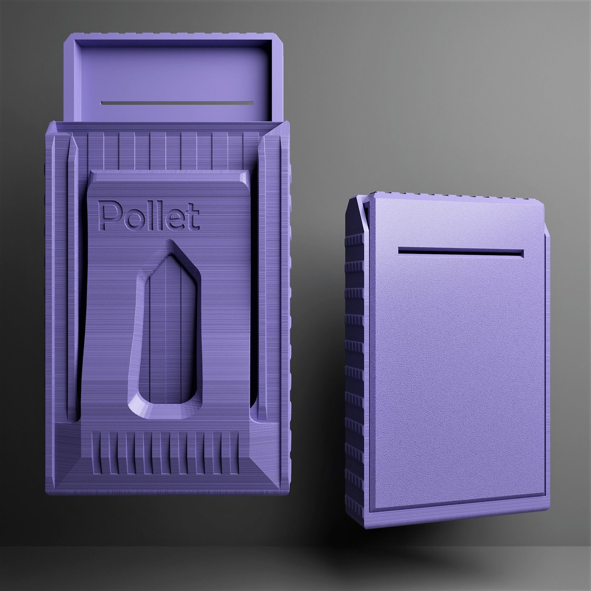 Pollet  - 3d printed rugged and slim wallet cardholder 3d model 3D print model_1