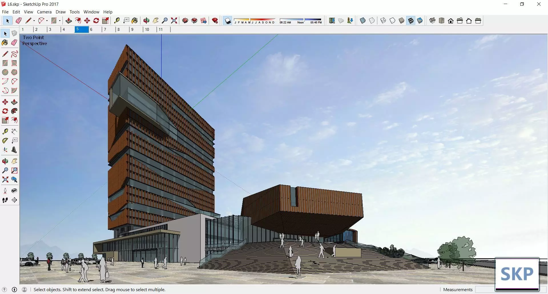 Sketchup Commercial Complex L6 3D model