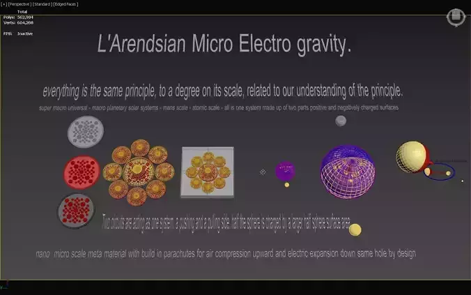 LArendsian Electrogravitic Micro Gravity Concept 3D model