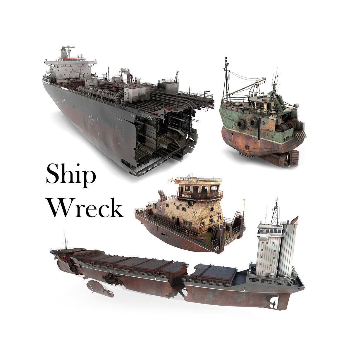 Collection of wrecked ships 02 _0