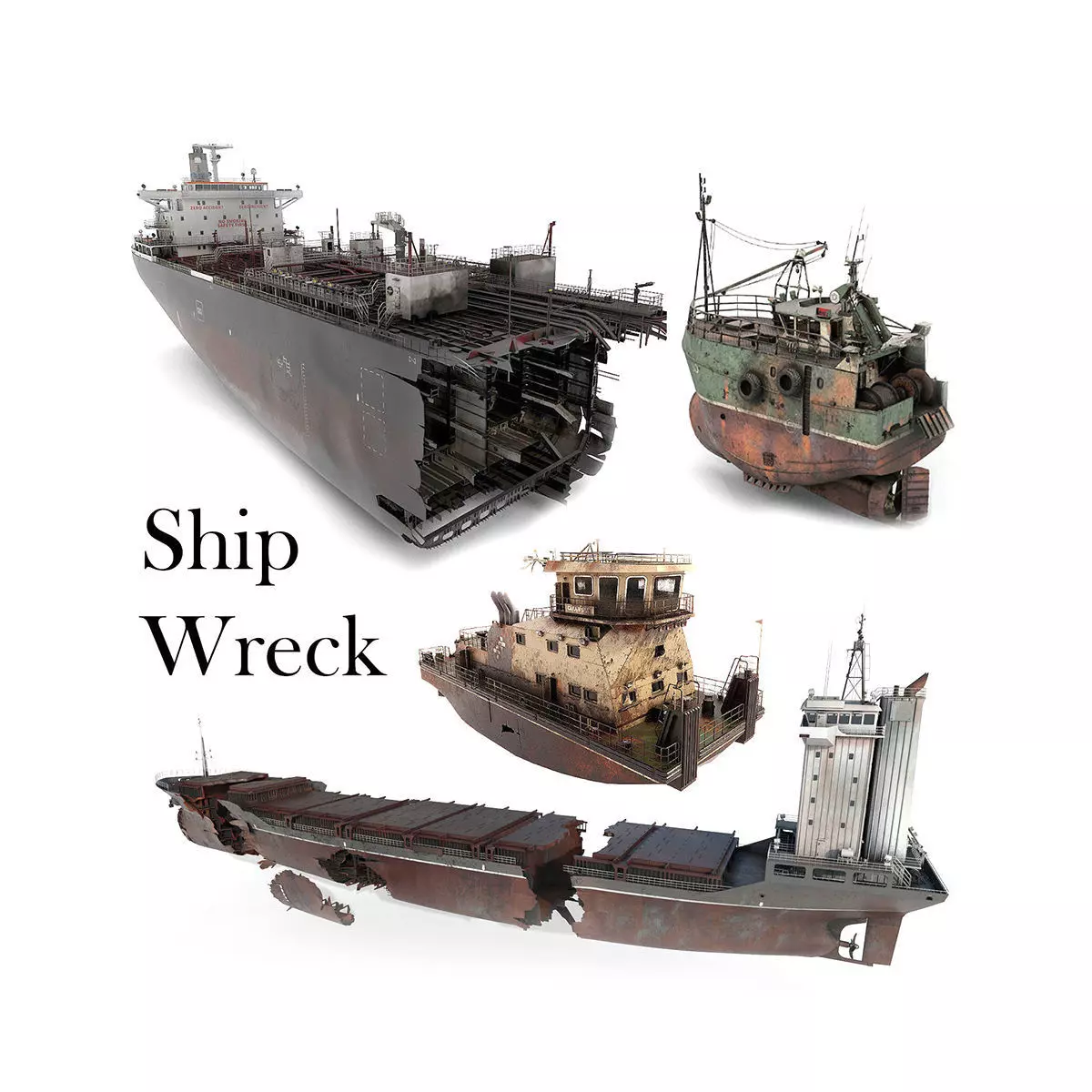 Collection of wrecked ships 02 _0