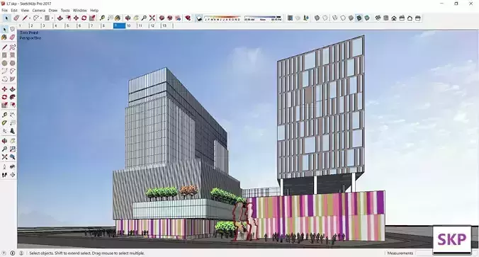 Sketchup Commercial Complex L7