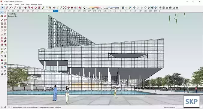 Sketchup Commercial Complex L10