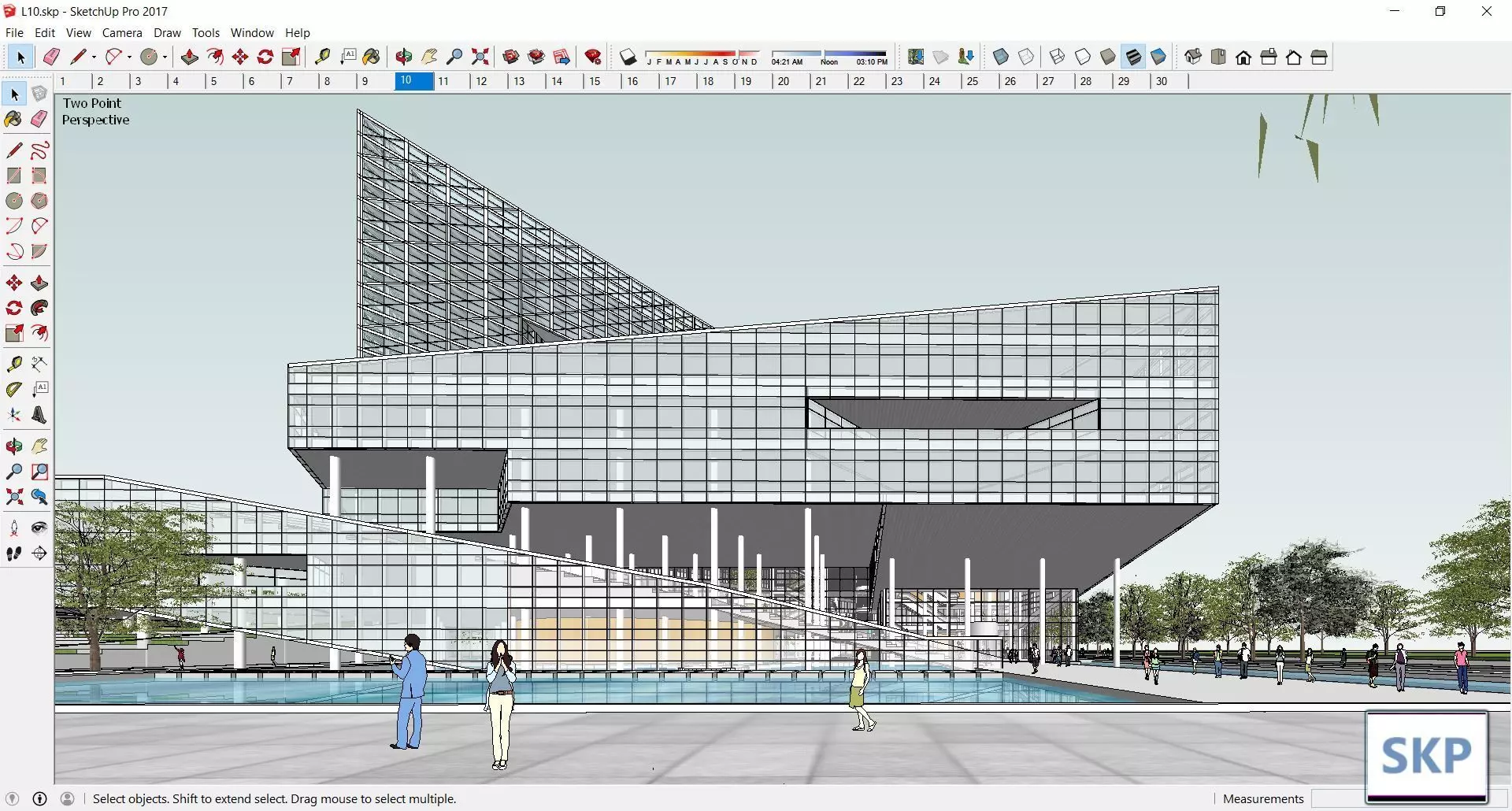 Sketchup Commercial Complex L10 3D model_0