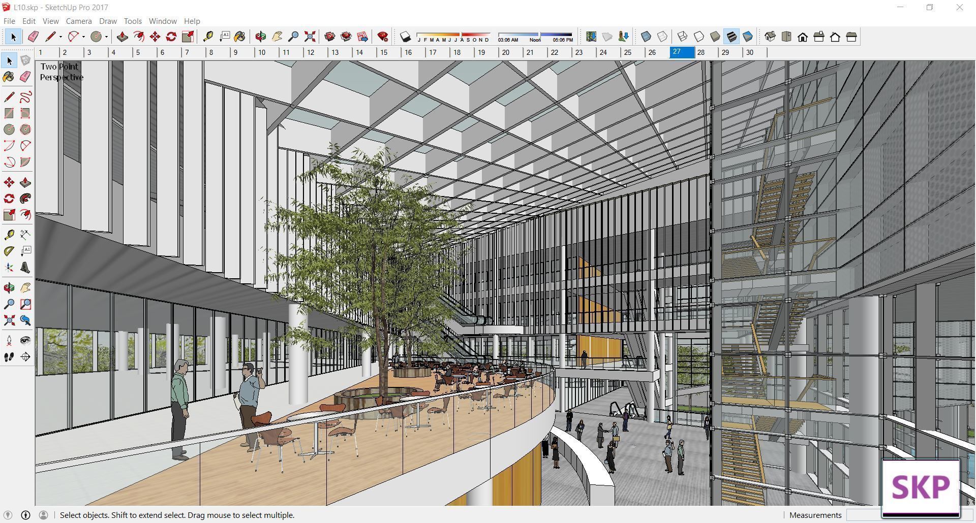 Sketchup Commercial Complex L10 3D model_1