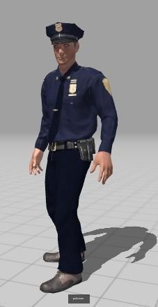 worker man in trench coat and hat 3D Model Collection_3