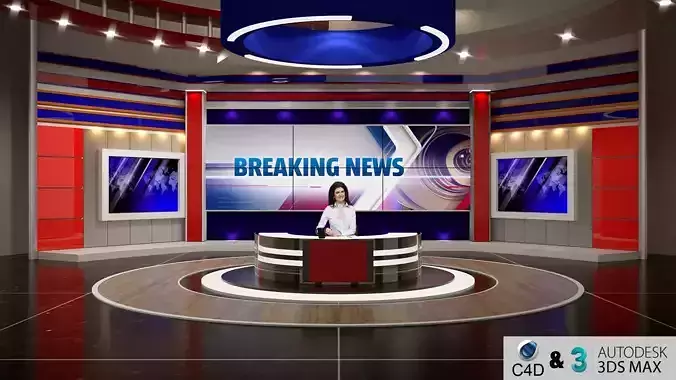 News Virtual Set