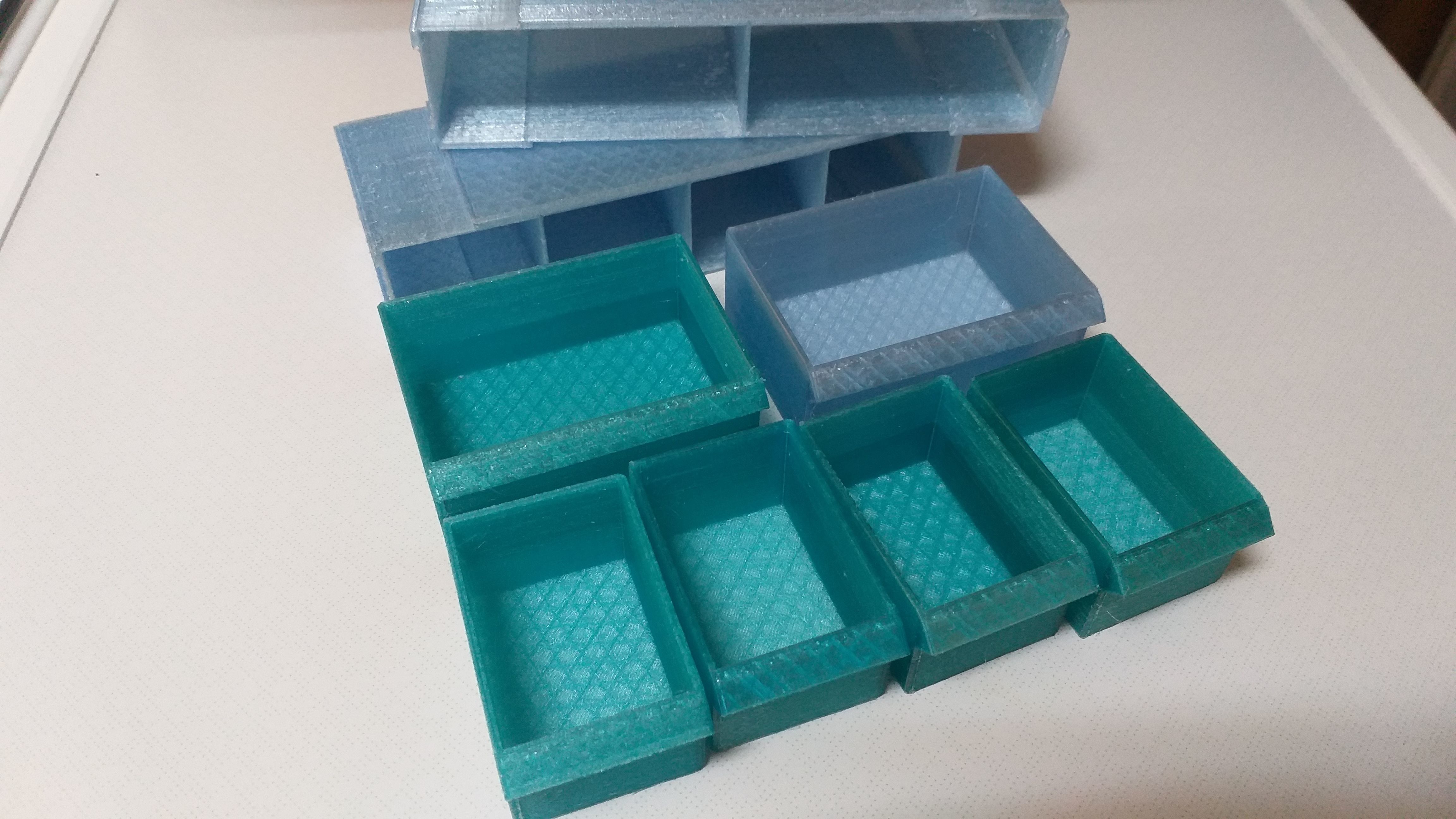 Modular screw and nuts organizer with drawers 3D print model_1