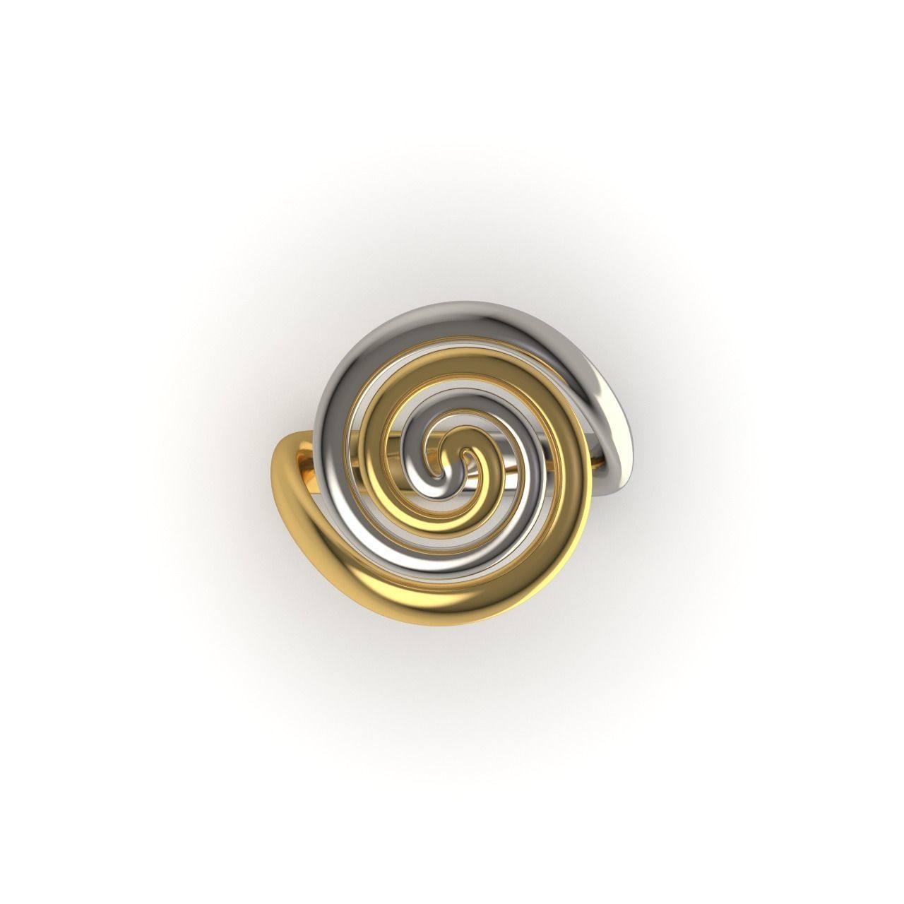 Spiral Ring 1 3D print model_7