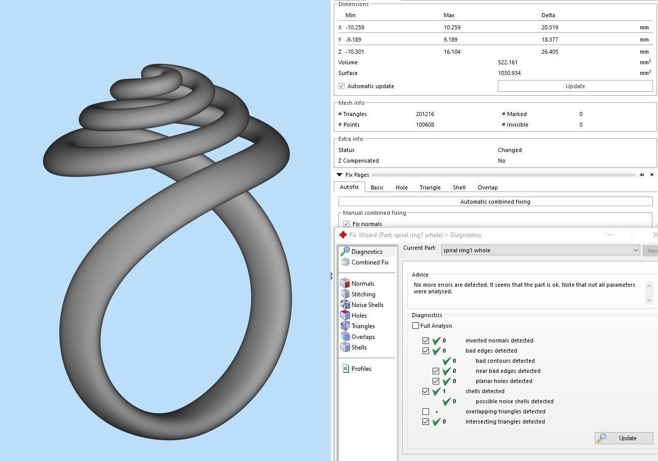 Spiral Ring 1 3D print model_14