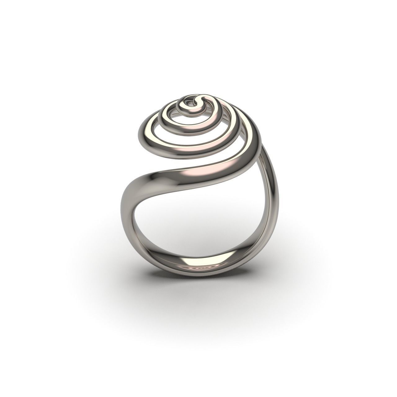 Spiral Ring 1 3D print model_8