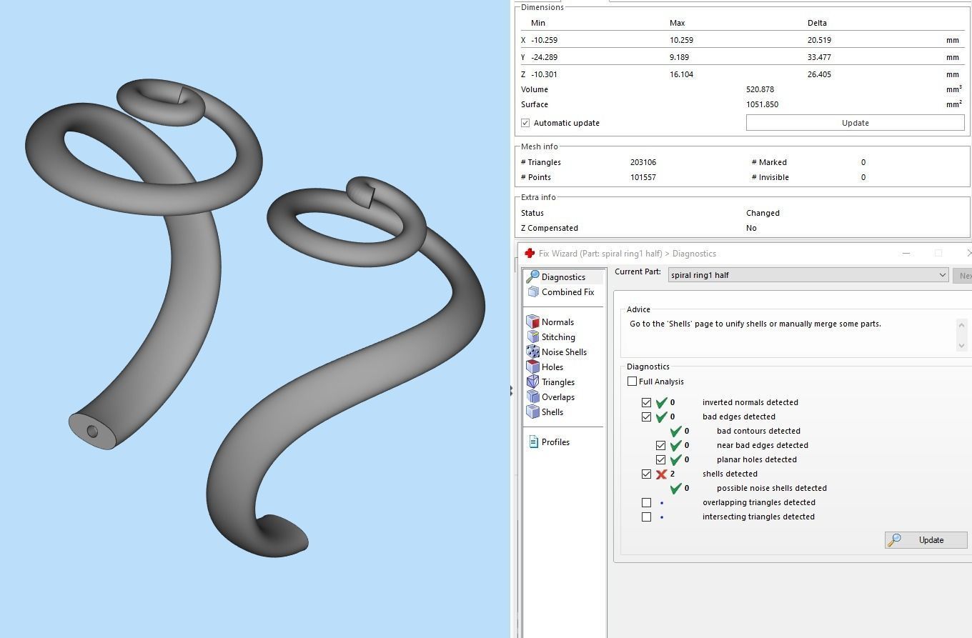 Spiral Ring 1 3D print model_13