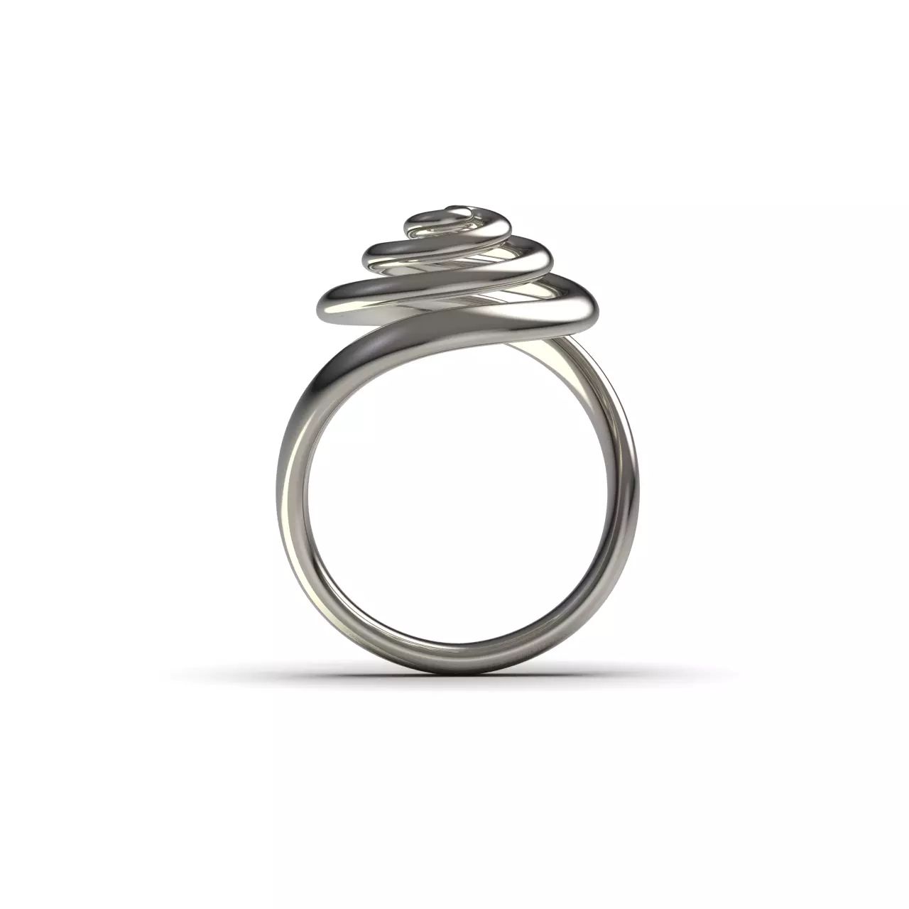 Spiral Ring 1 3D print model_0