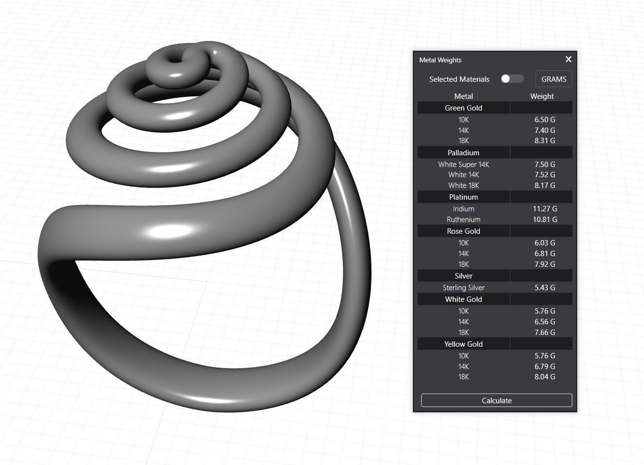 Spiral Ring 1 3D print model_12