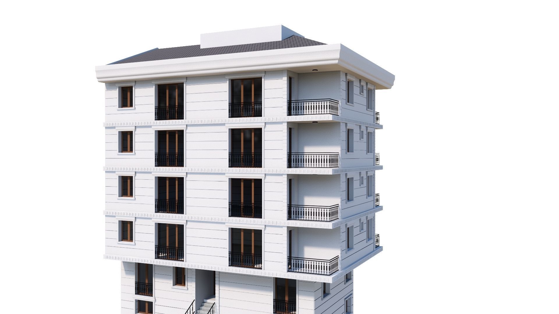 HOUSE 73 Low-poly 3D model_39