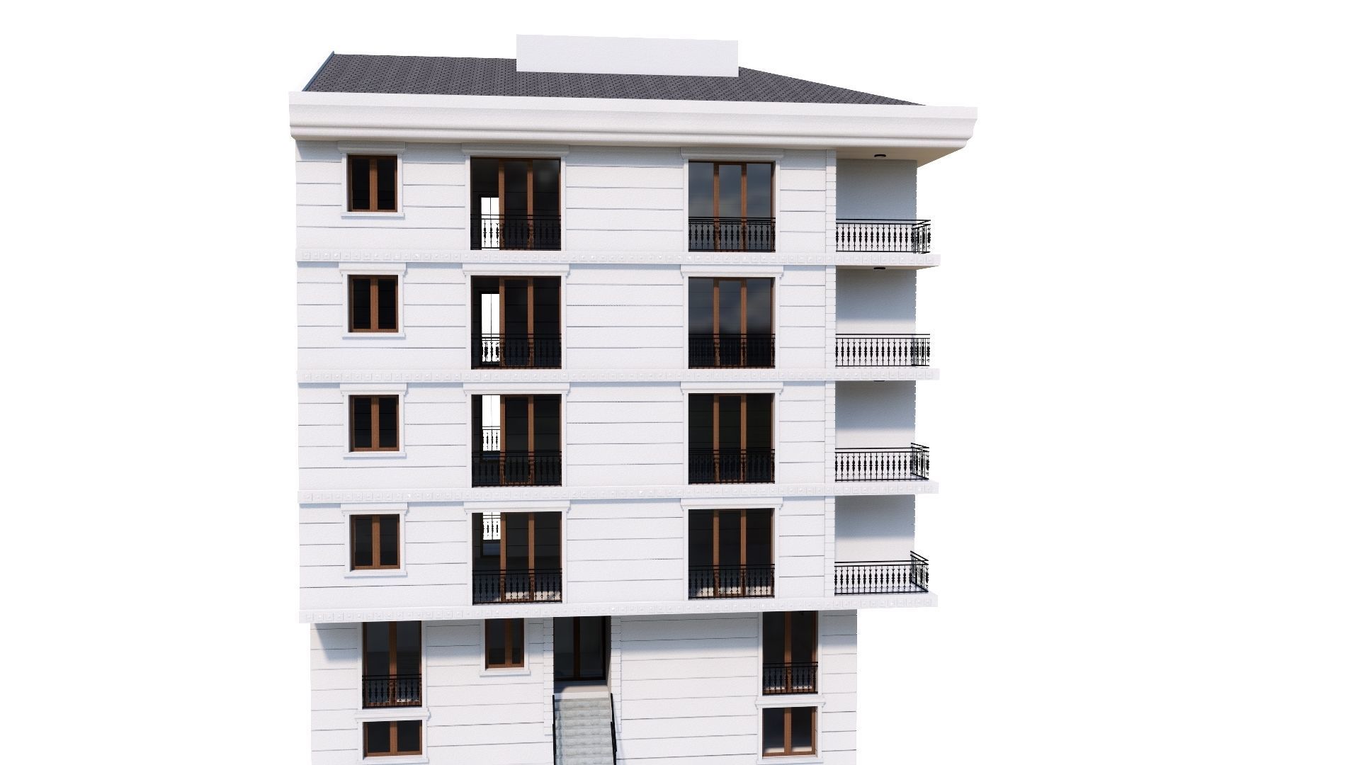 HOUSE 73 Low-poly 3D model_34