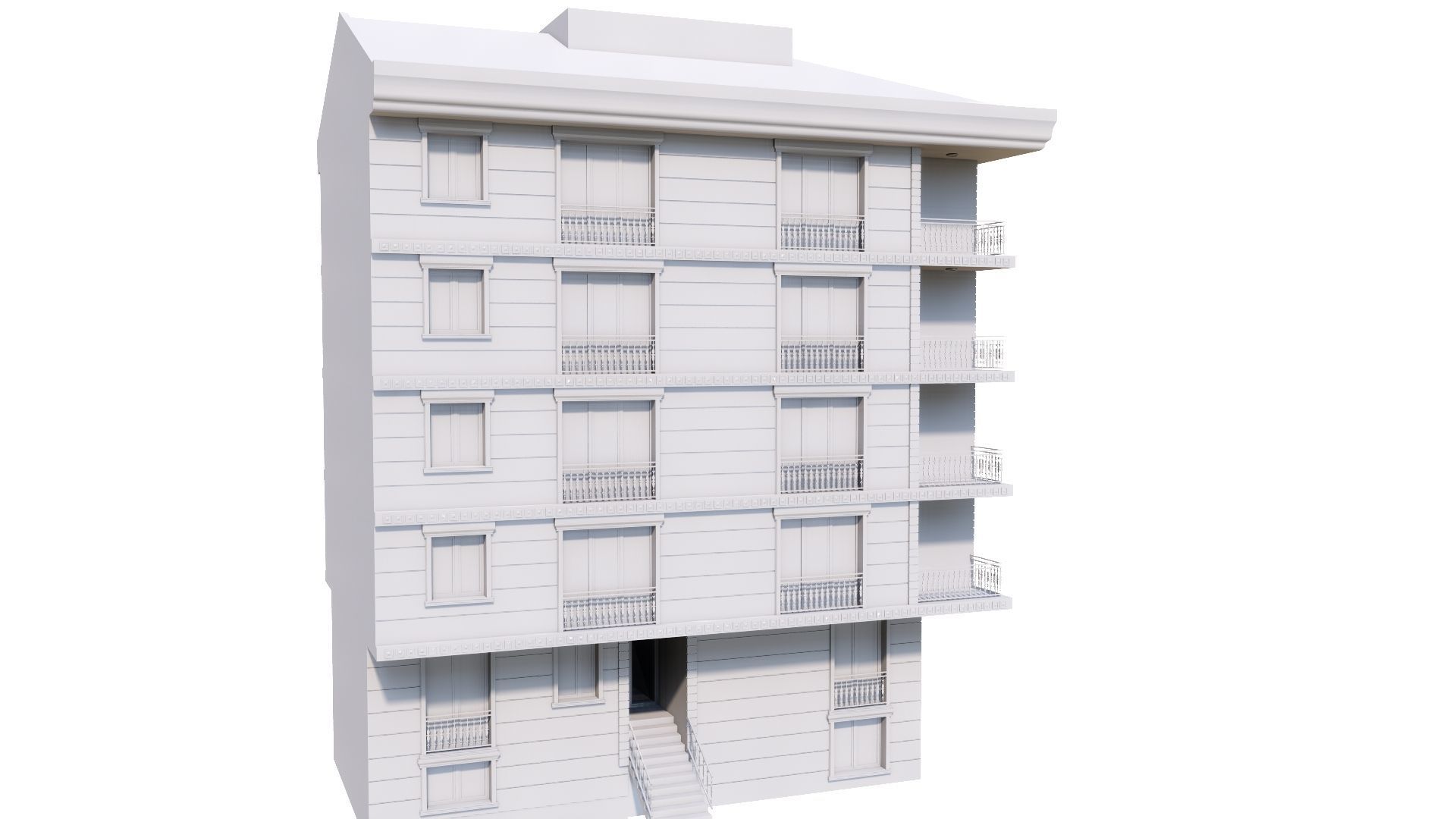 HOUSE 73 Low-poly 3D model_49