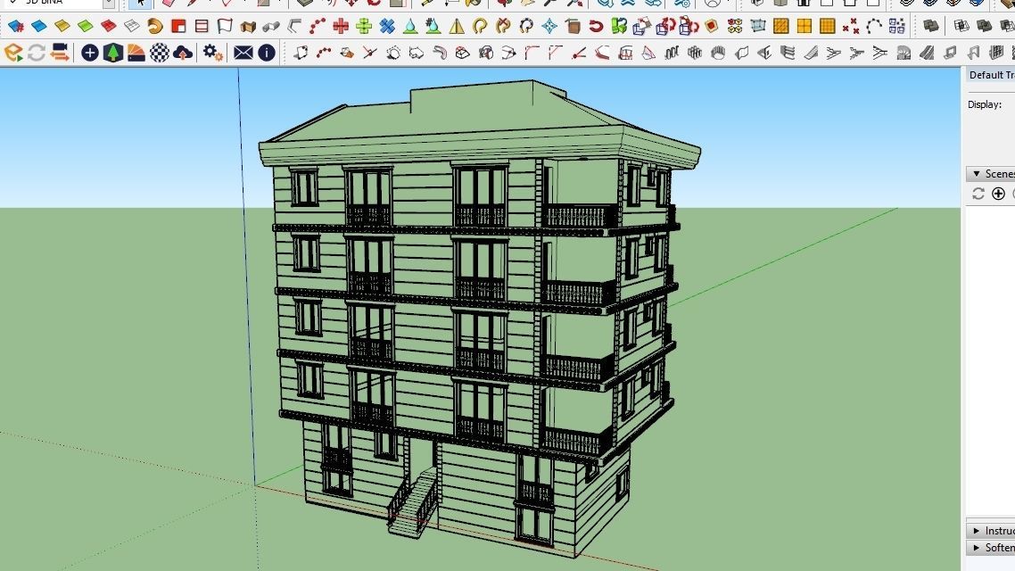 HOUSE 73 Low-poly 3D model_5