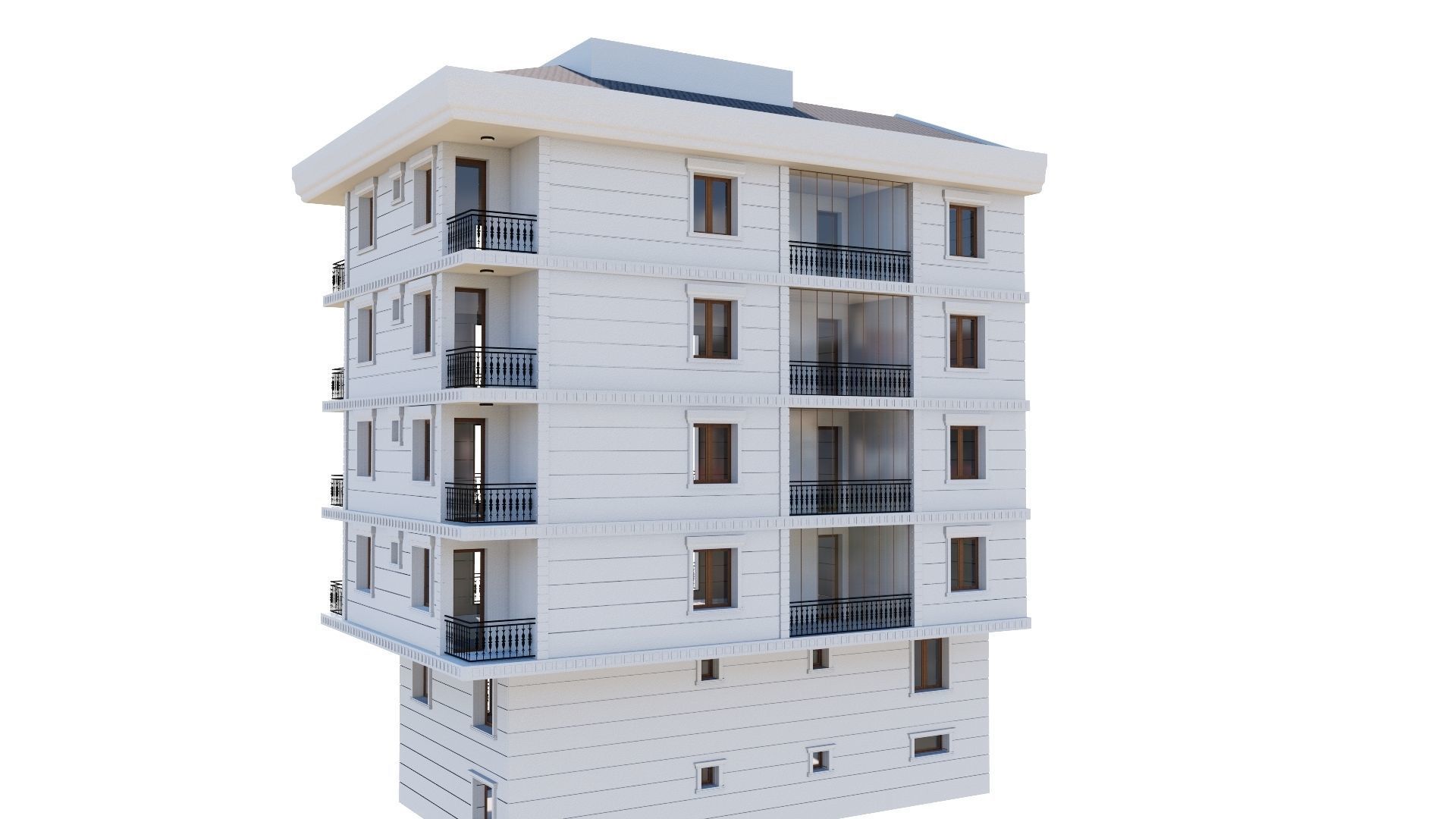 HOUSE 73 Low-poly 3D model_24