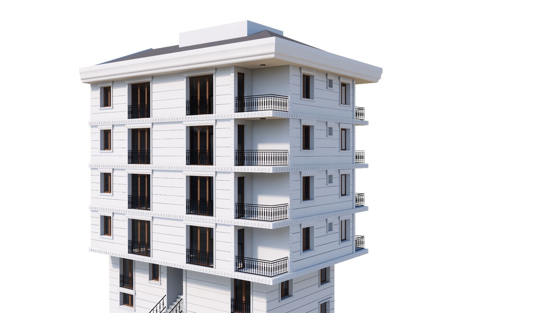 HOUSE 73 Low-poly 3D model_41