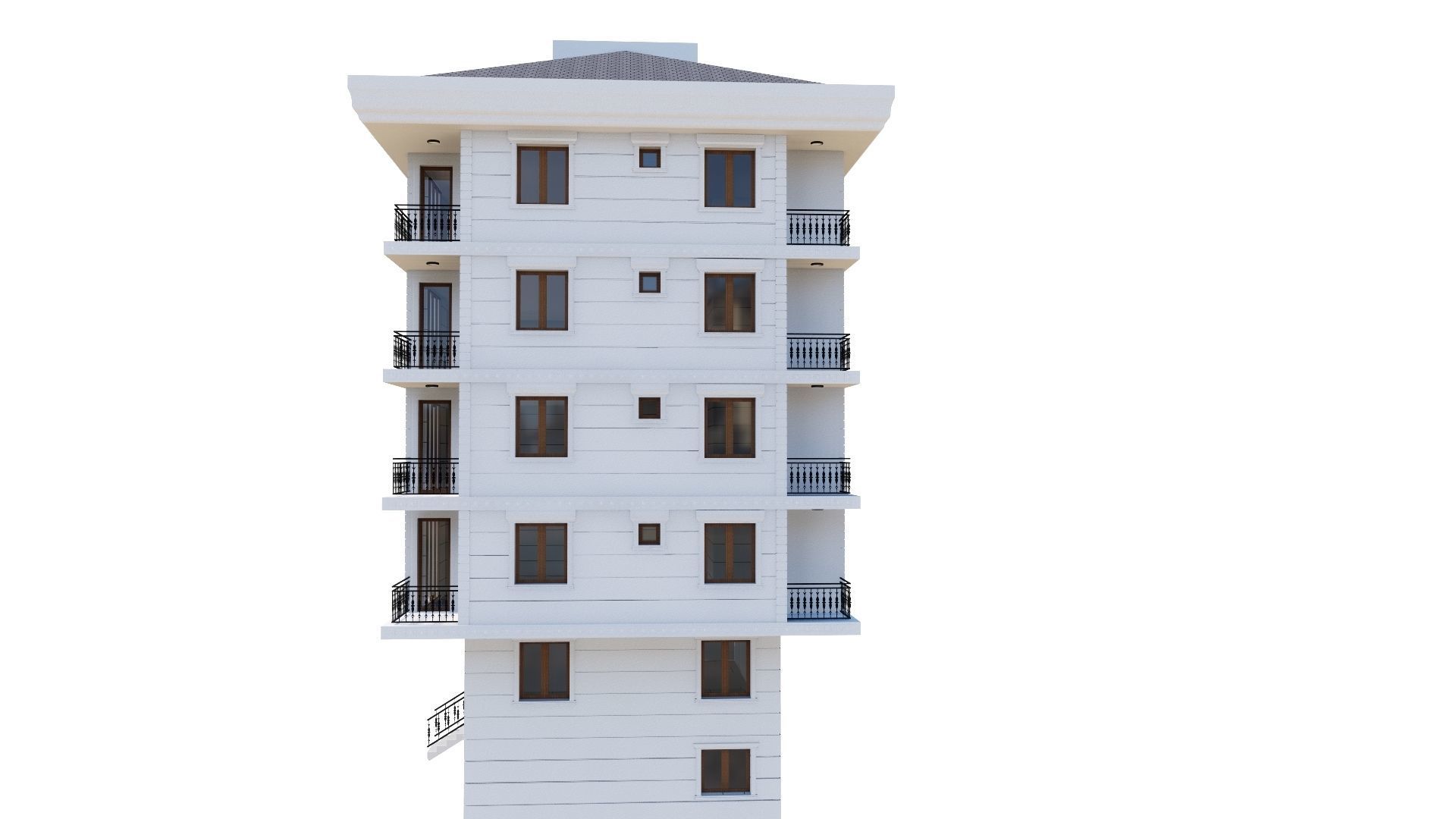 HOUSE 73 Low-poly 3D model_13