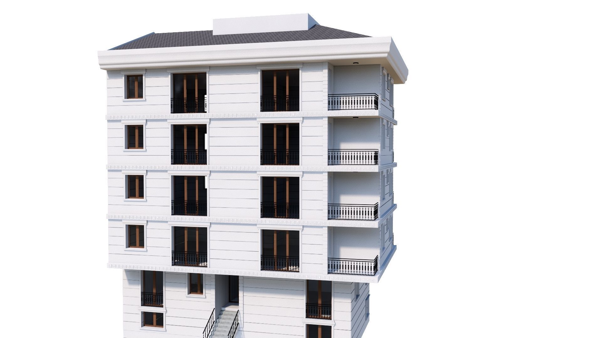 HOUSE 73 Low-poly 3D model_38