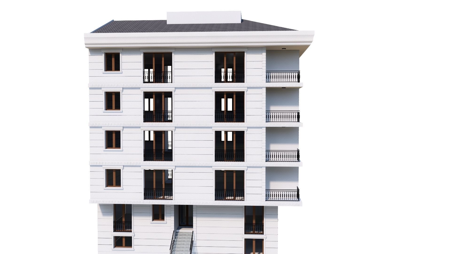 HOUSE 73 Low-poly 3D model_35