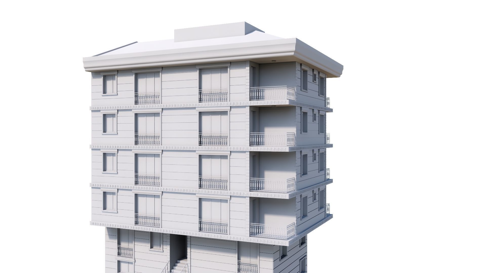 HOUSE 73 Low-poly 3D model_59