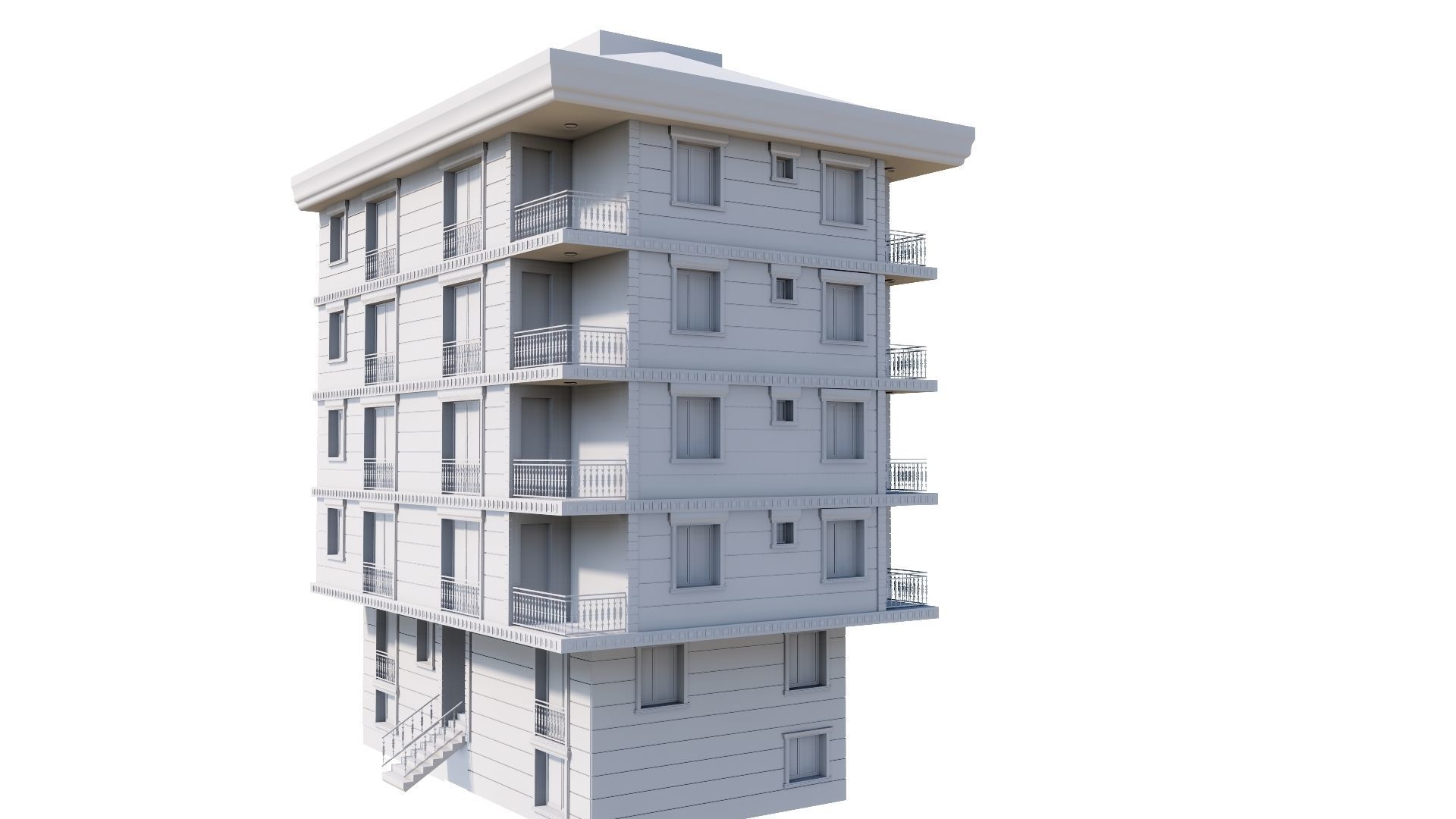 HOUSE 73 Low-poly 3D model_48