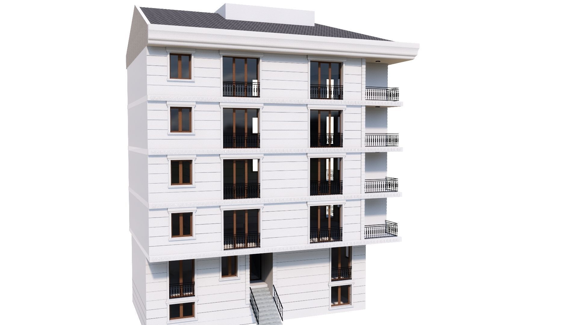 HOUSE 73 Low-poly 3D model_25