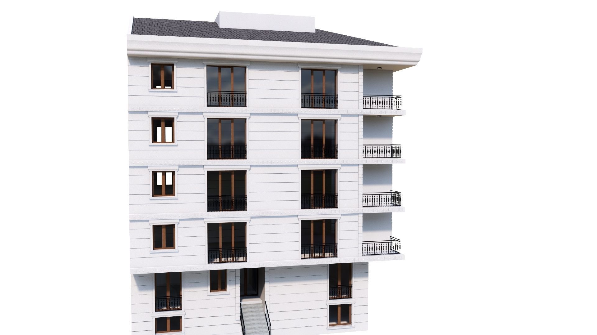 HOUSE 73 Low-poly 3D model_32