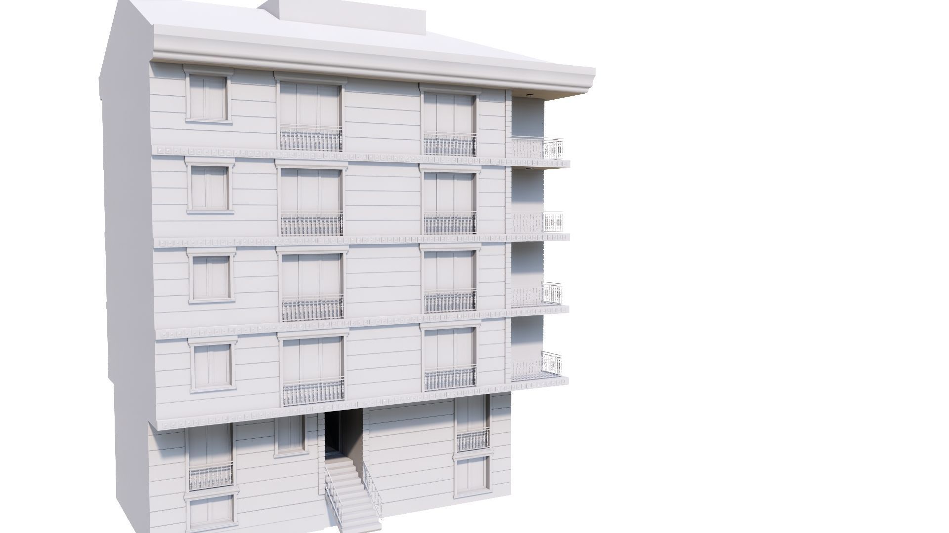 HOUSE 73 Low-poly 3D model_46