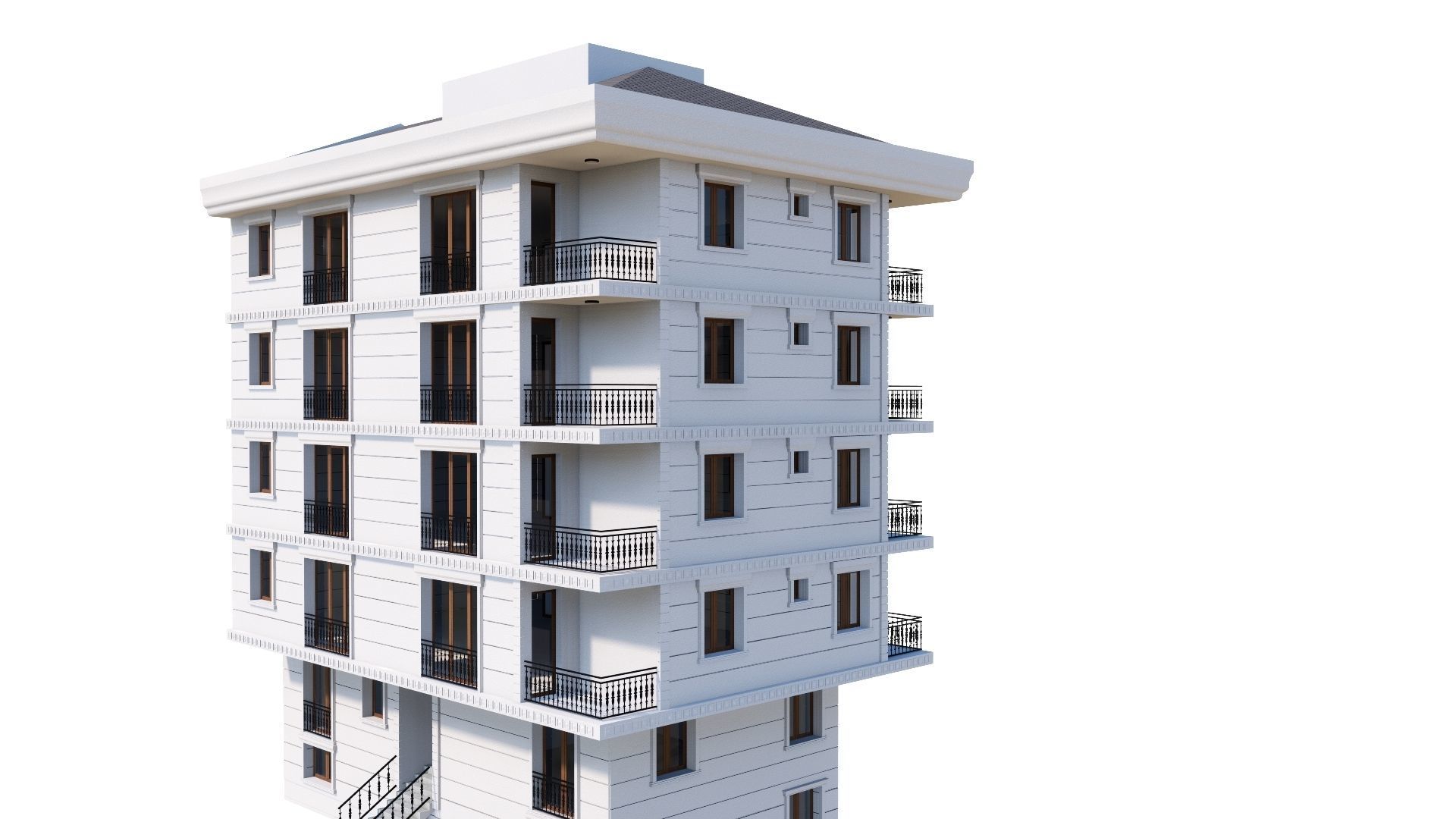 HOUSE 73 Low-poly 3D model_44