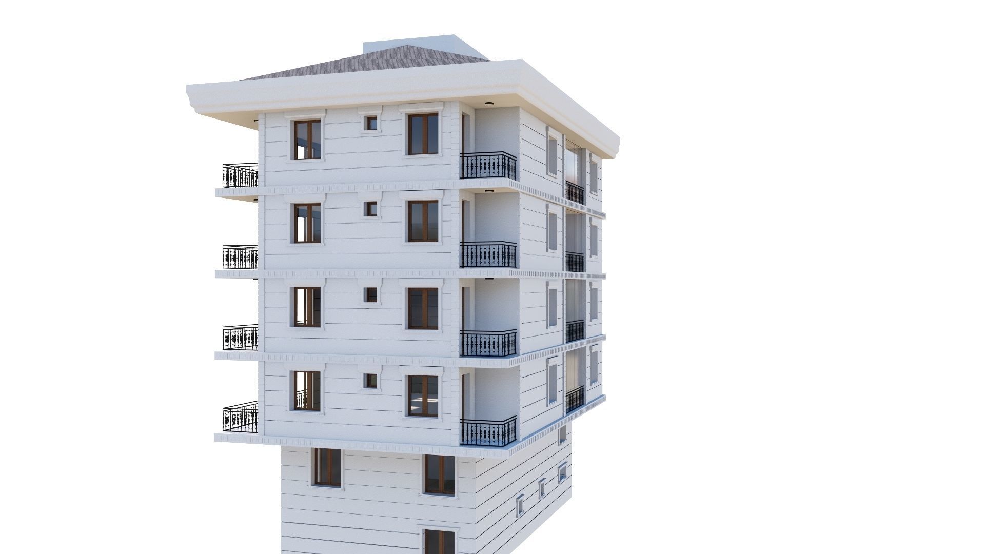 HOUSE 73 Low-poly 3D model_18