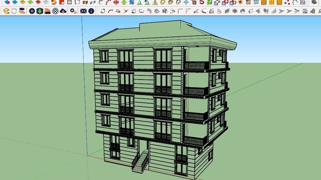 HOUSE 73 Low-poly 3D model_1