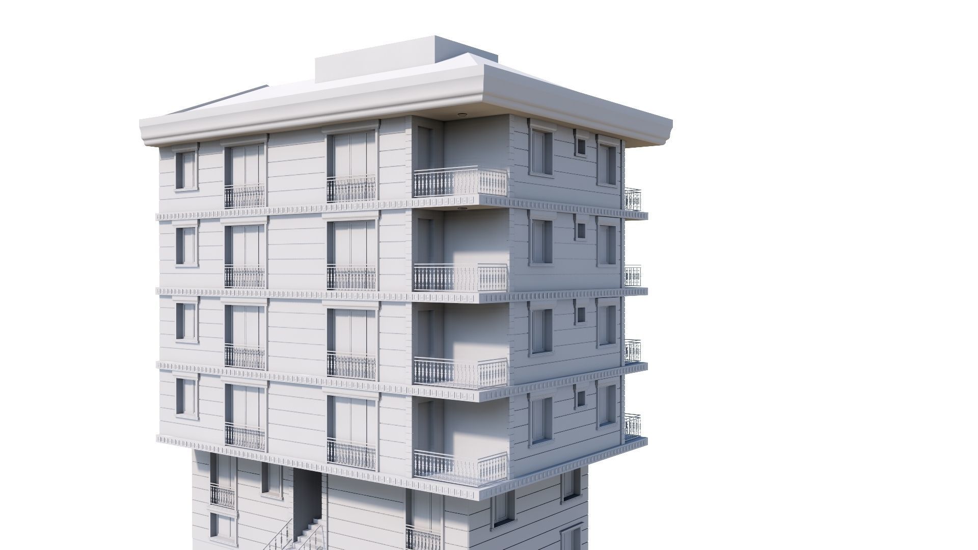 HOUSE 73 Low-poly 3D model_62