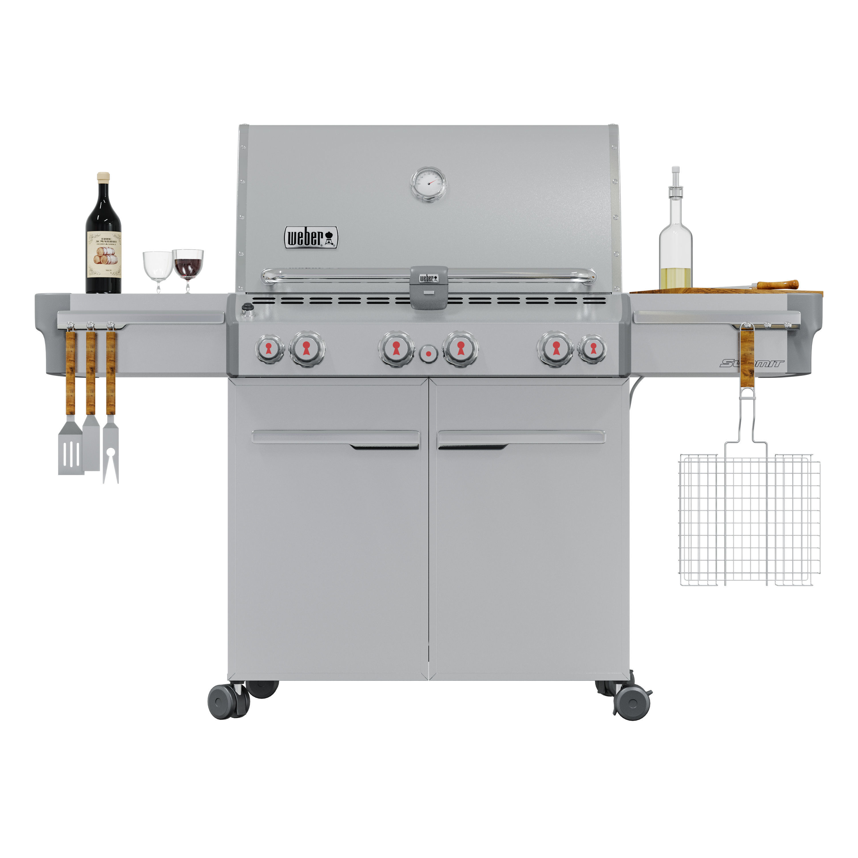Weber Summit S-470 gas grill 3D model_3