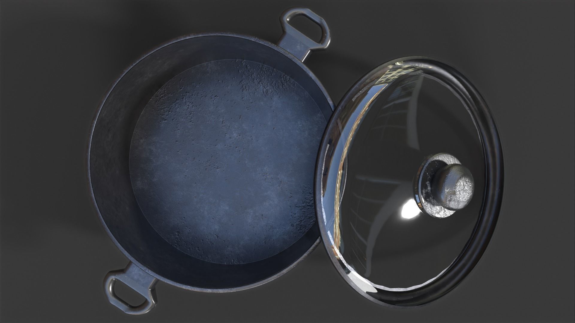 Old Rusty Cooking Pot 3D model_2