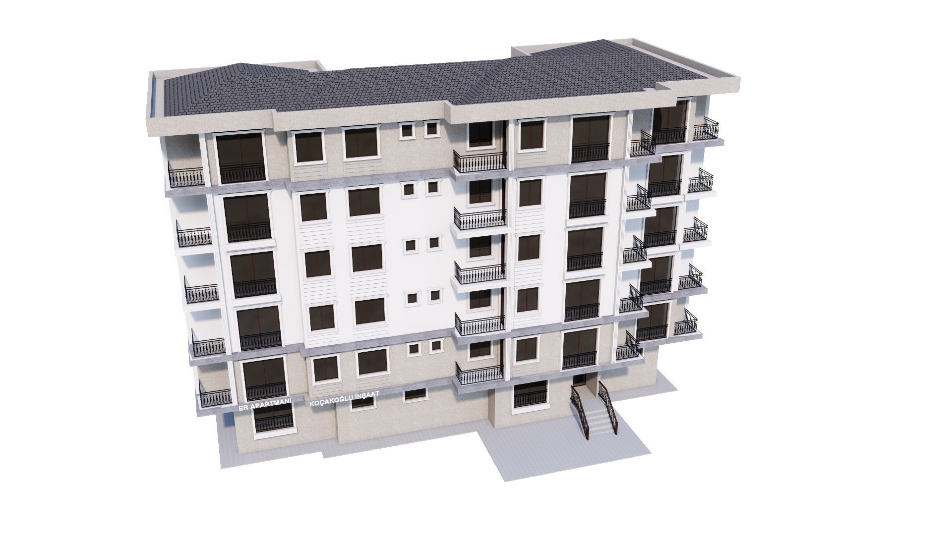 HOUSE 74 Low-poly 3D model_48