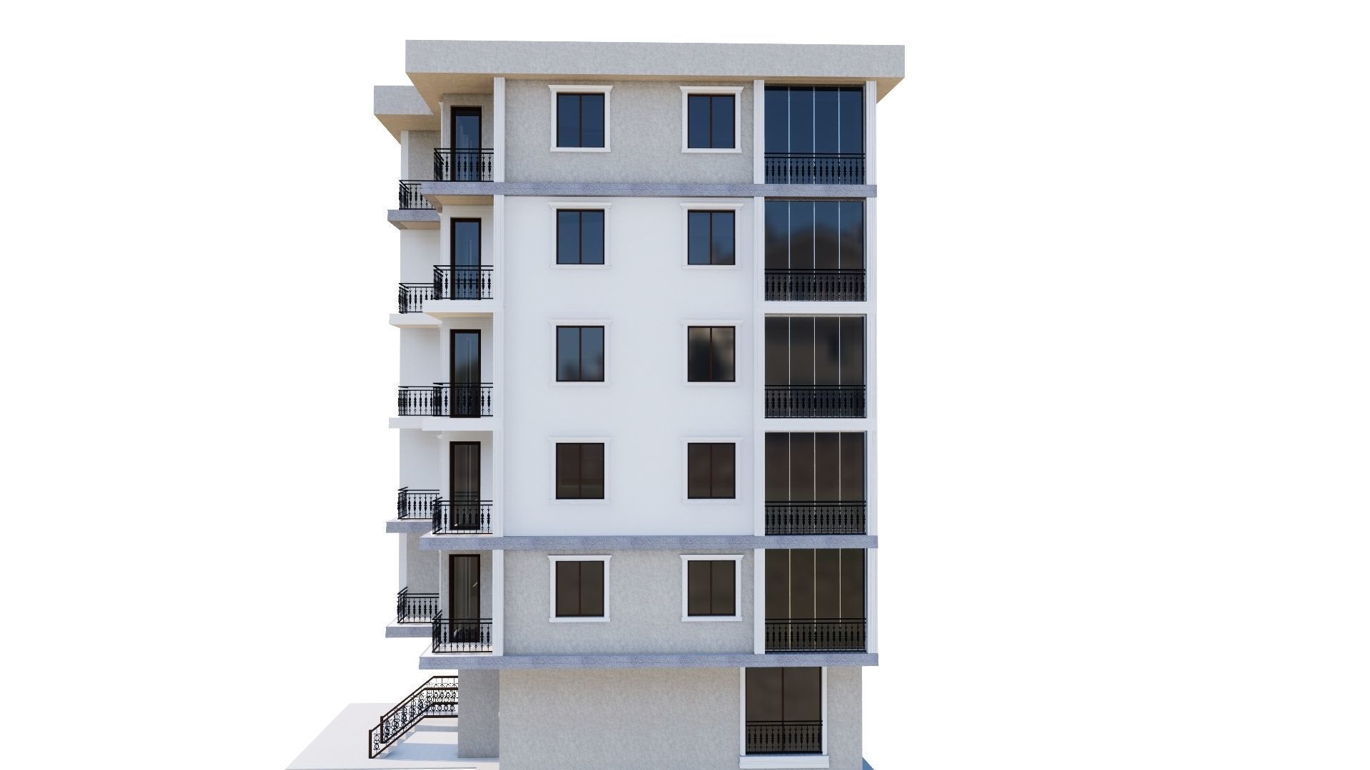 HOUSE 74 Low-poly 3D model_34