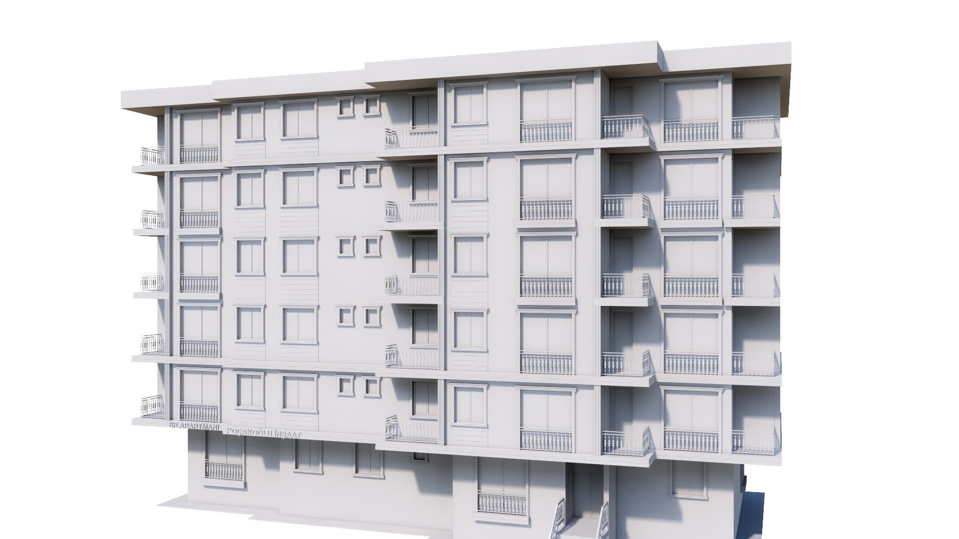 HOUSE 74 Low-poly 3D model_6