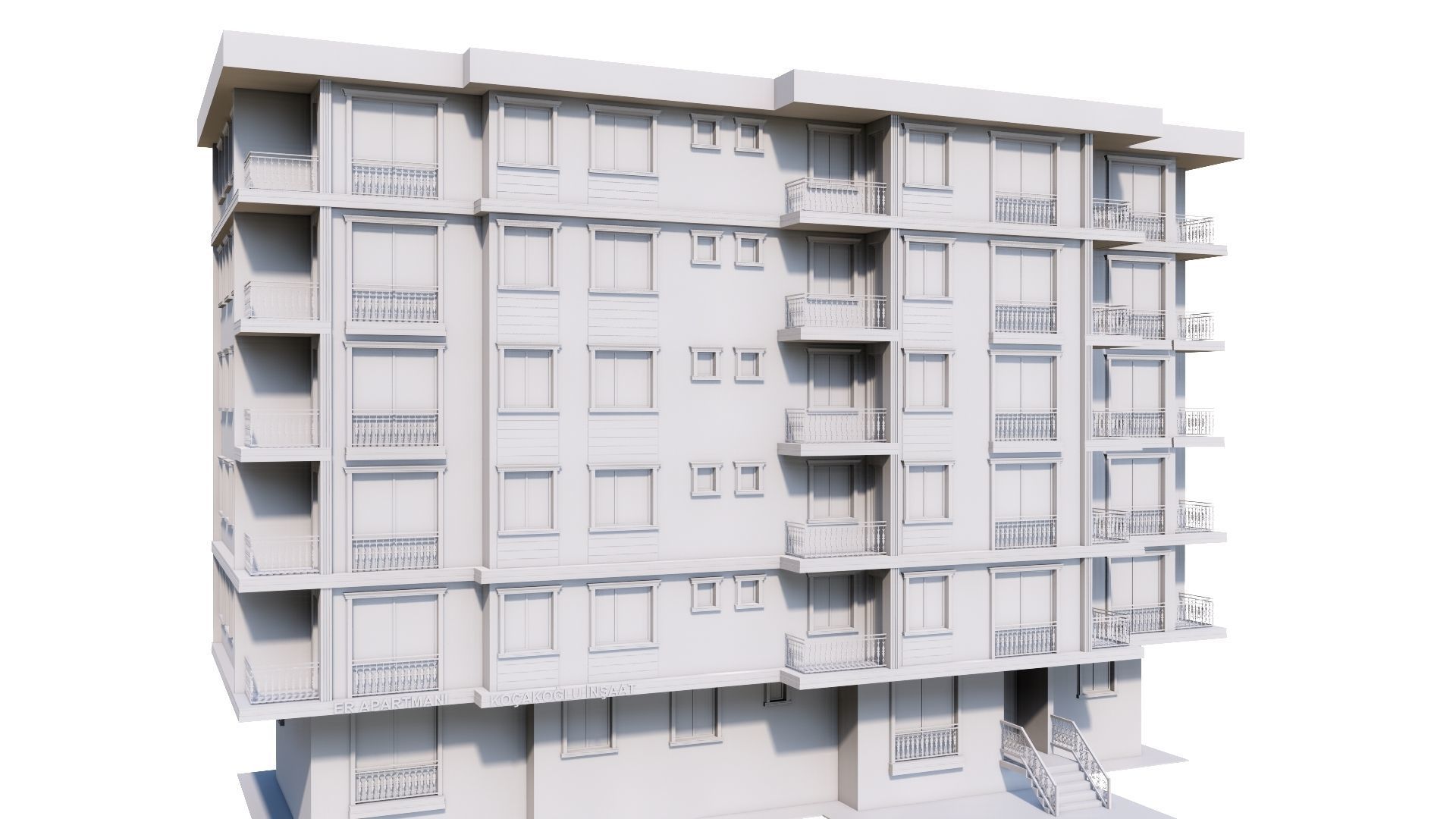 HOUSE 74 Low-poly 3D model_10