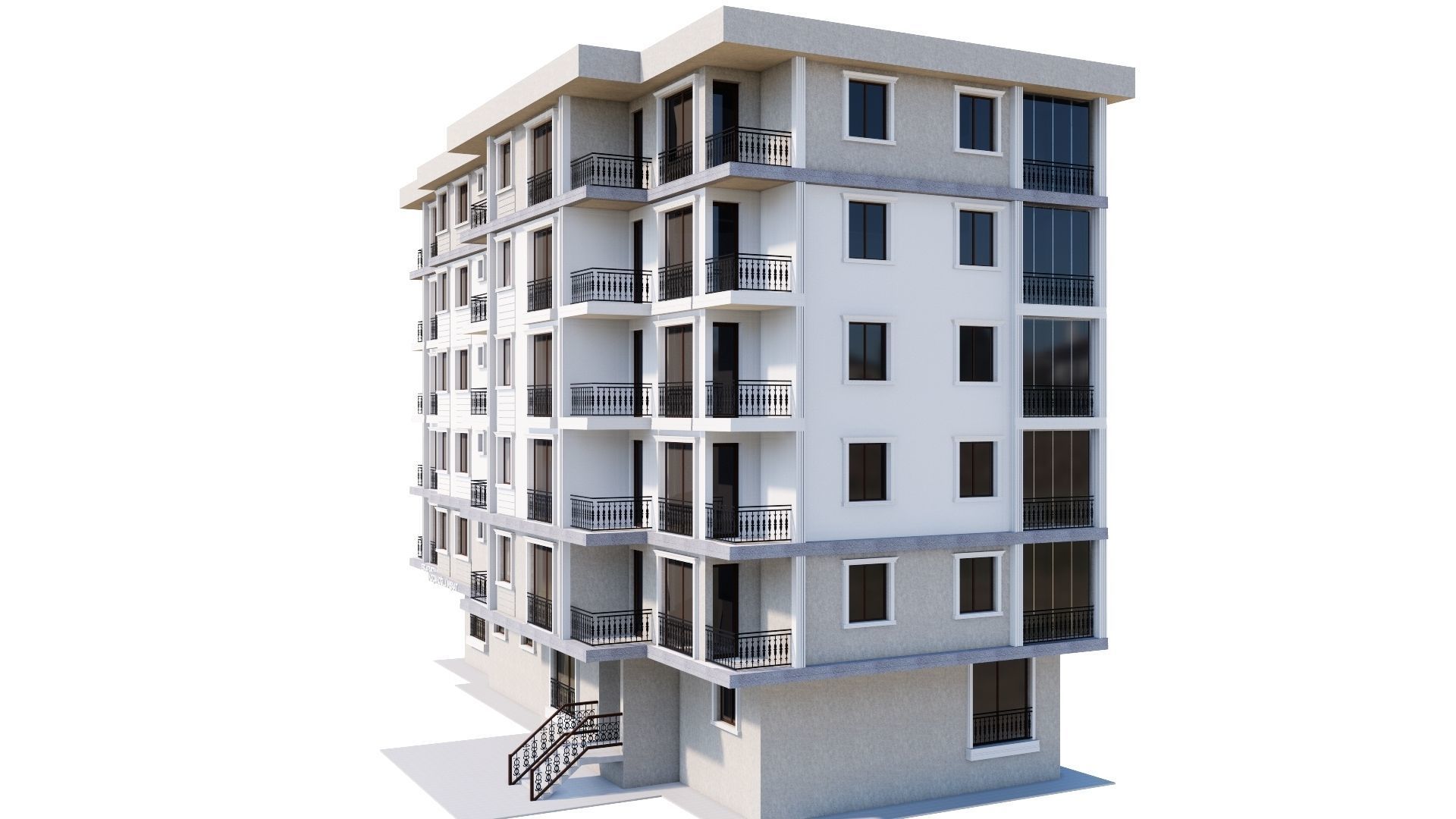 HOUSE 74 Low-poly 3D model_28