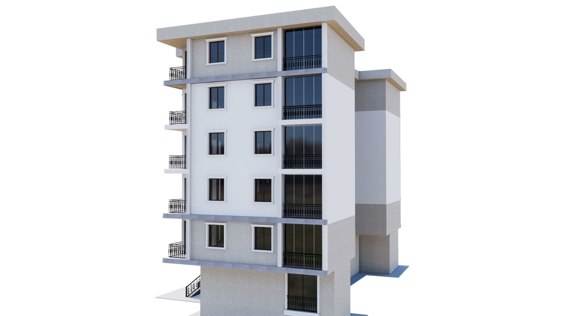 HOUSE 74 Low-poly 3D model_35